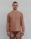 BASERANGE Crew neck long sleeve T-shirt France BAS-TOBL-CO-WI24-GARNET ORANGE